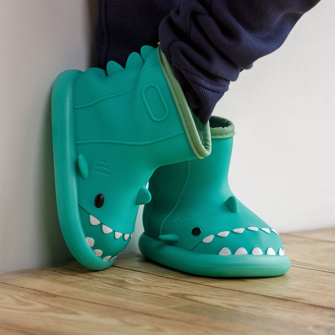 Cloud Sharks - Kids Rain Boots