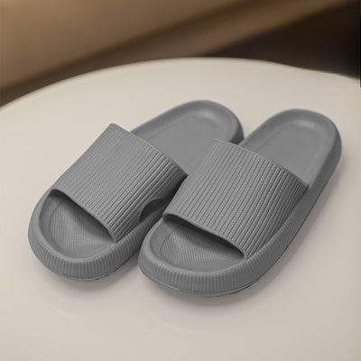 Mens Cushion Slides - Cloud Slides Grey